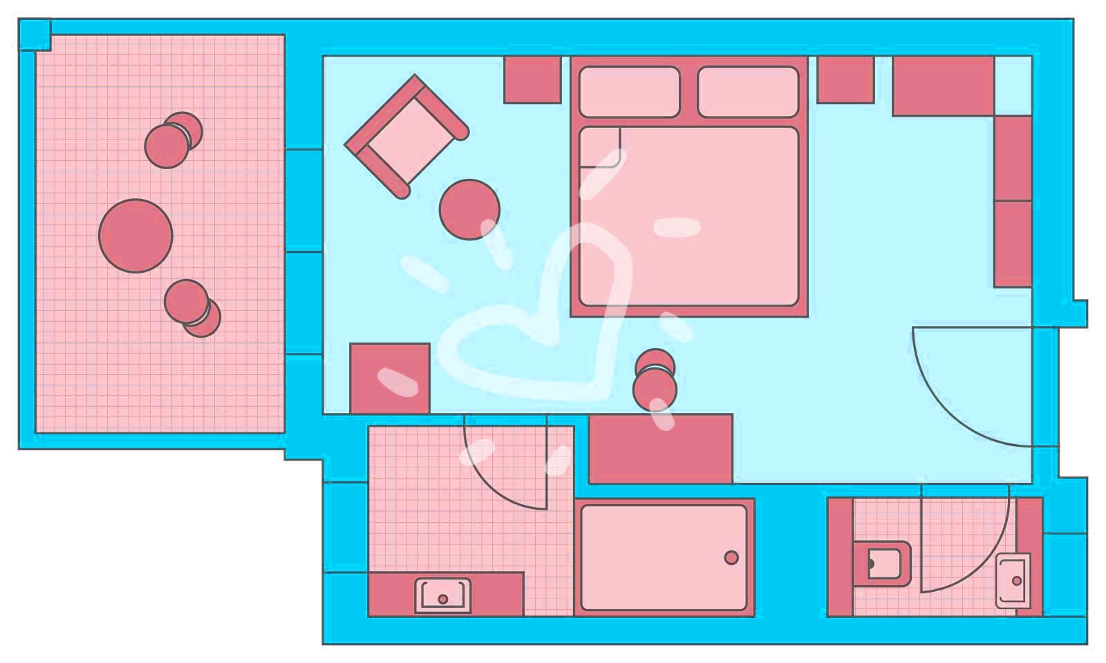 Familien-/Doppelzimmer / Family Room Comfort