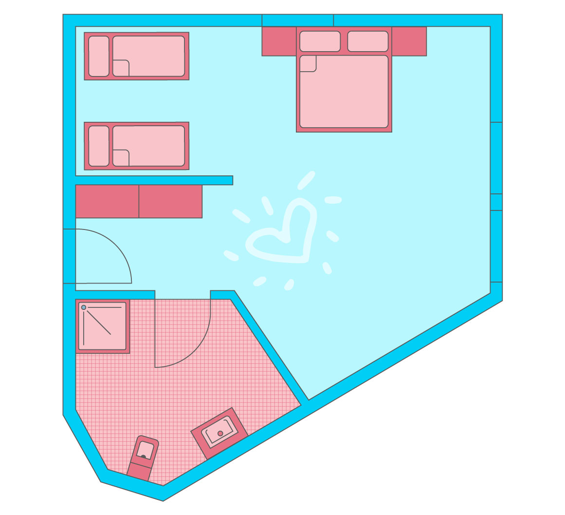 Vierbettzimmer