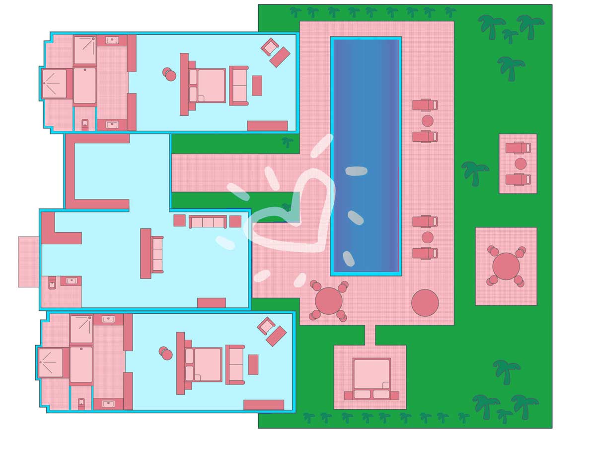 Two Bedroom Pool Villa Deluxe Ocean Front