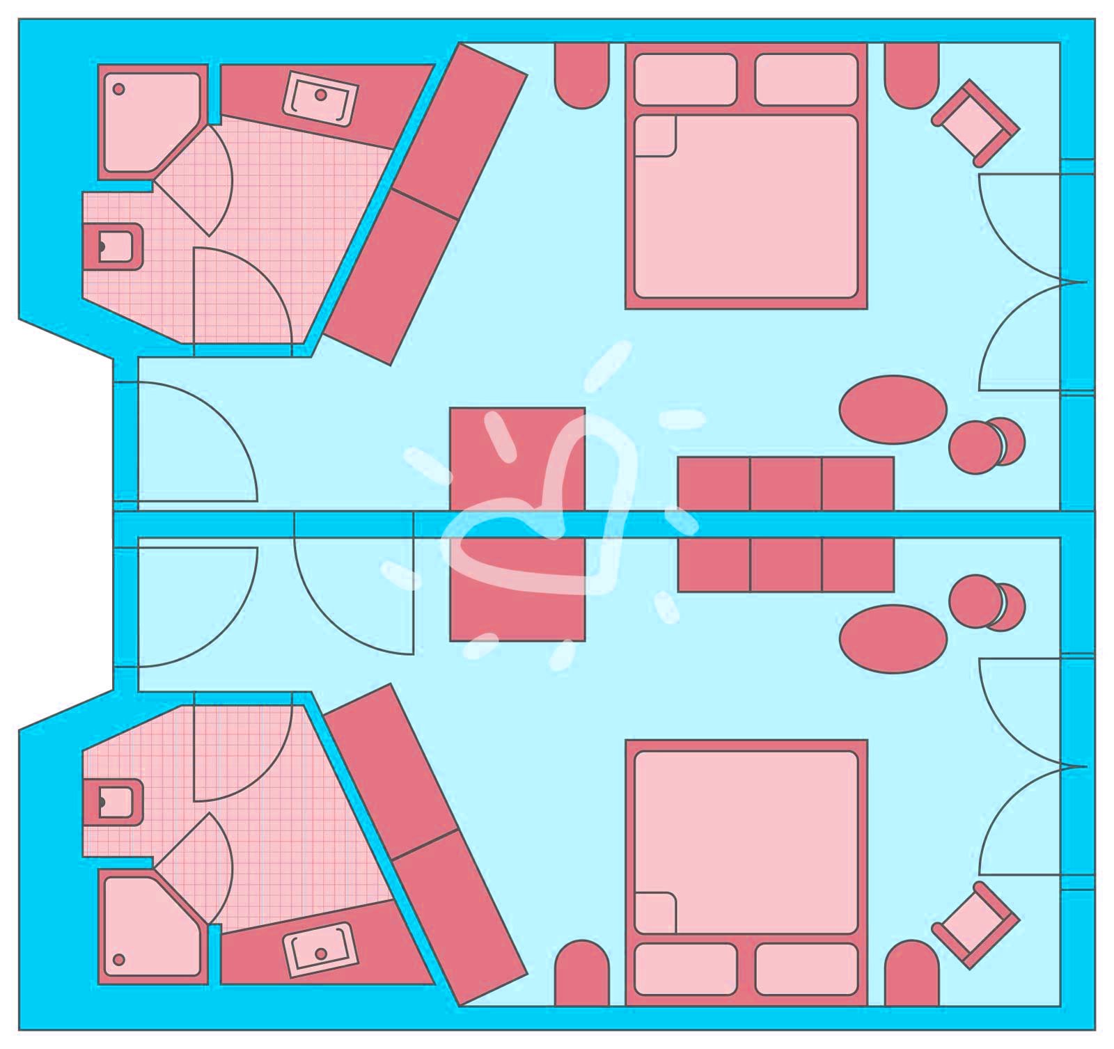 Familien-/Doppelzimmer