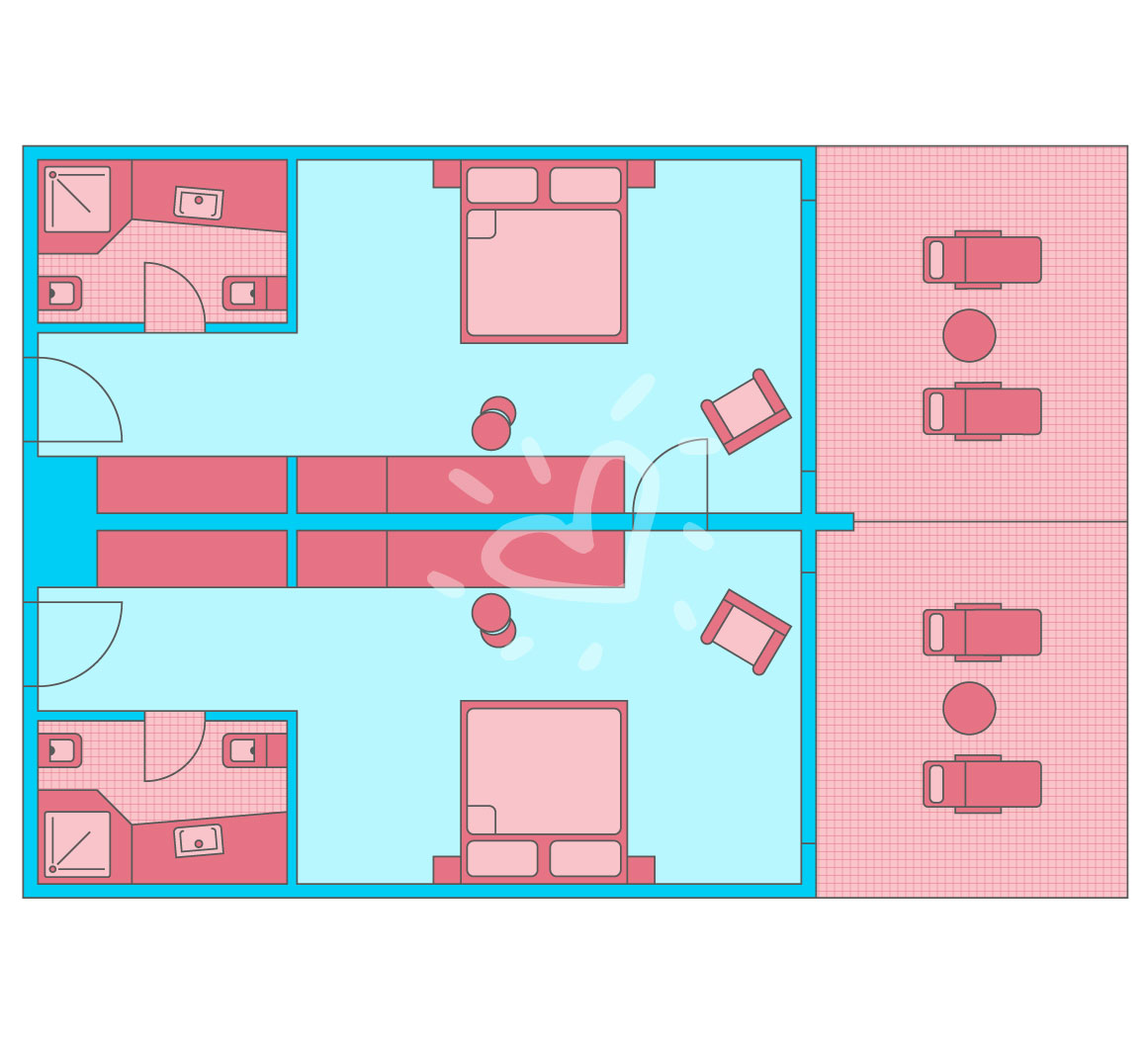 Family Double Room Superior Connecting Door