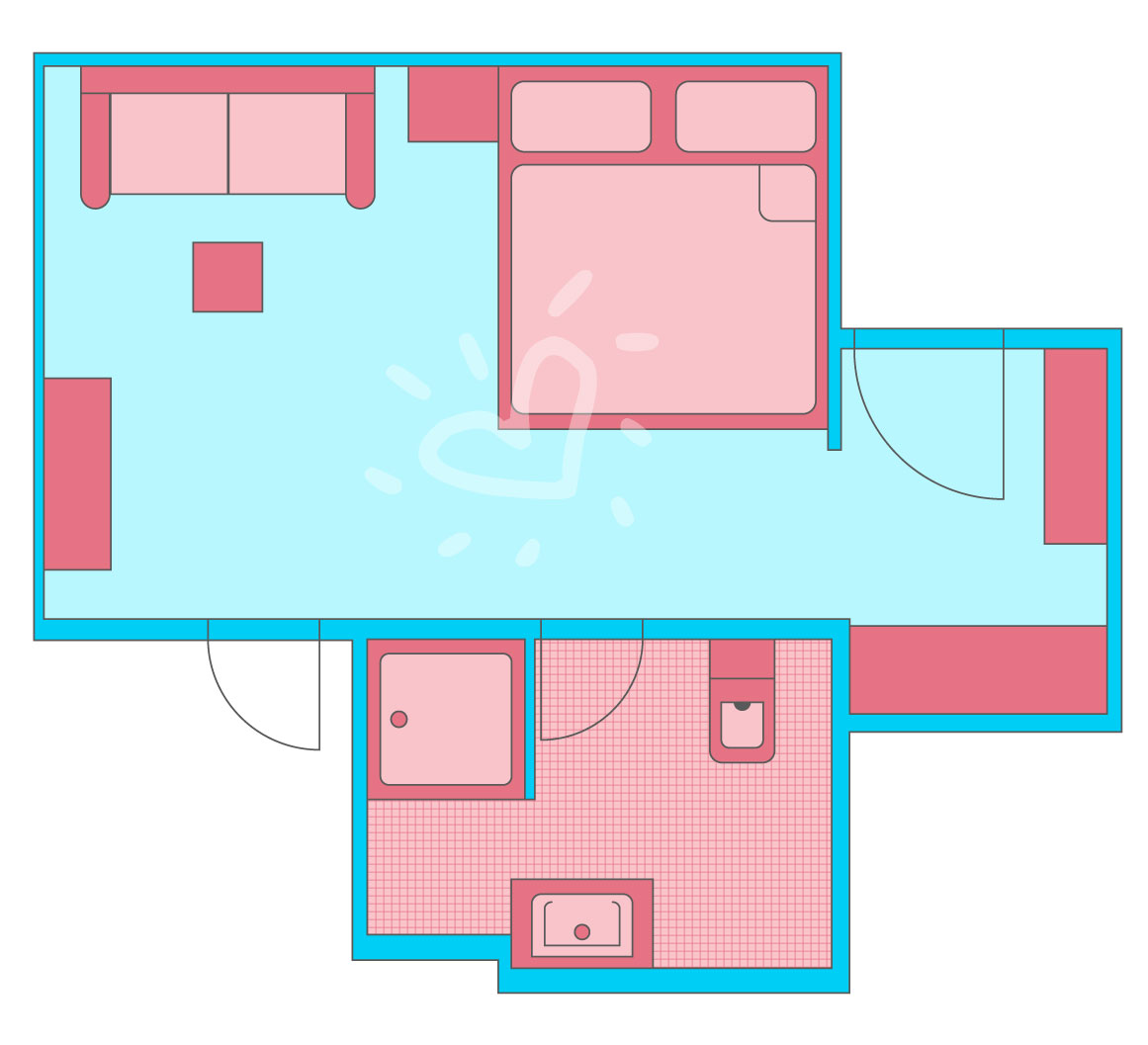 Doppelzimmer/Einzelzimmer im Bungalow mit Meerblick