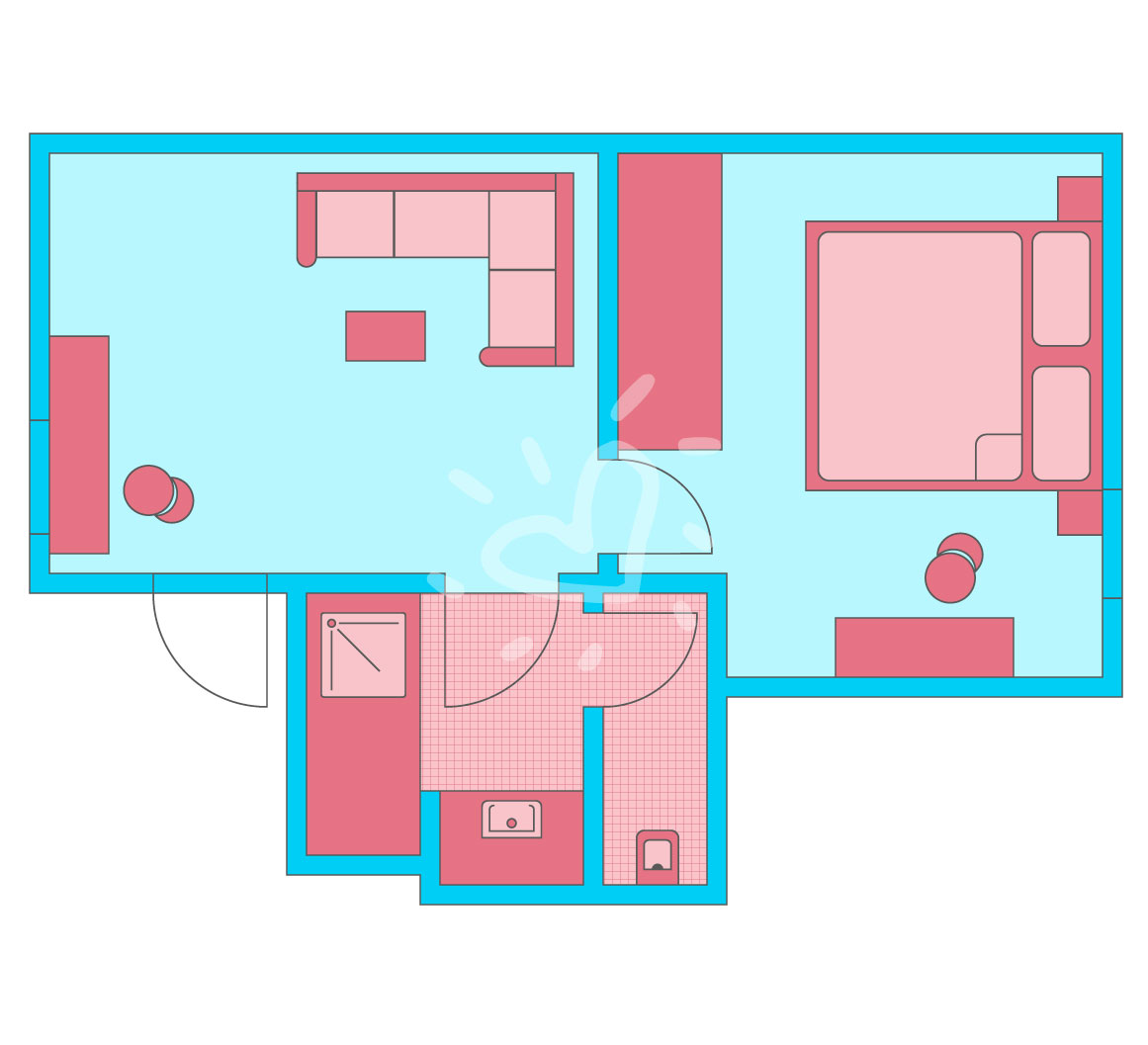 Juniorsuite im Bungalow