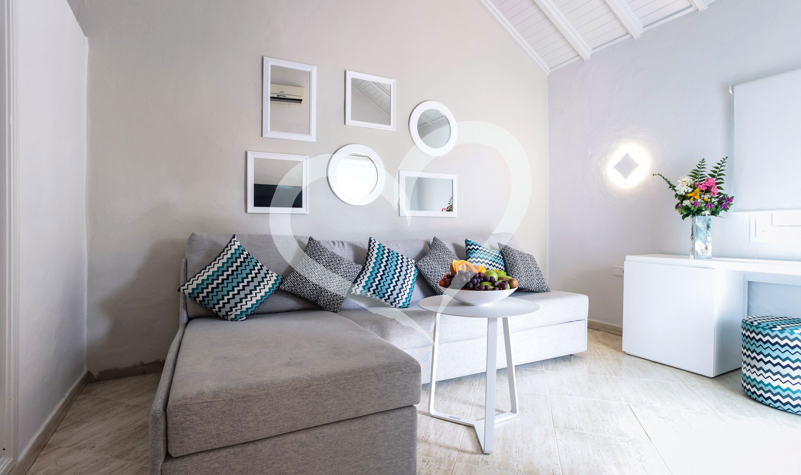 Juniorsuite im Bungalow mit Meerblick