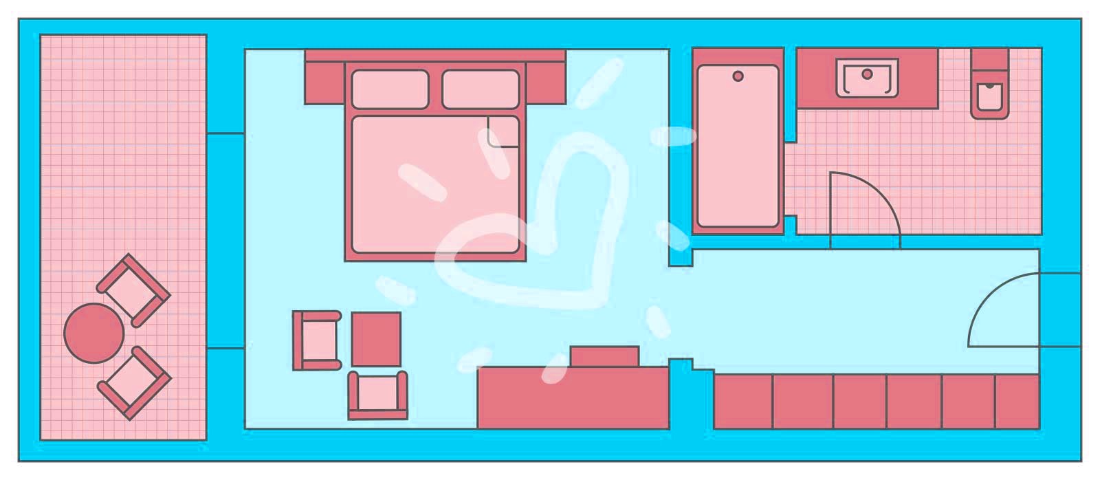 Single with Child Double Room