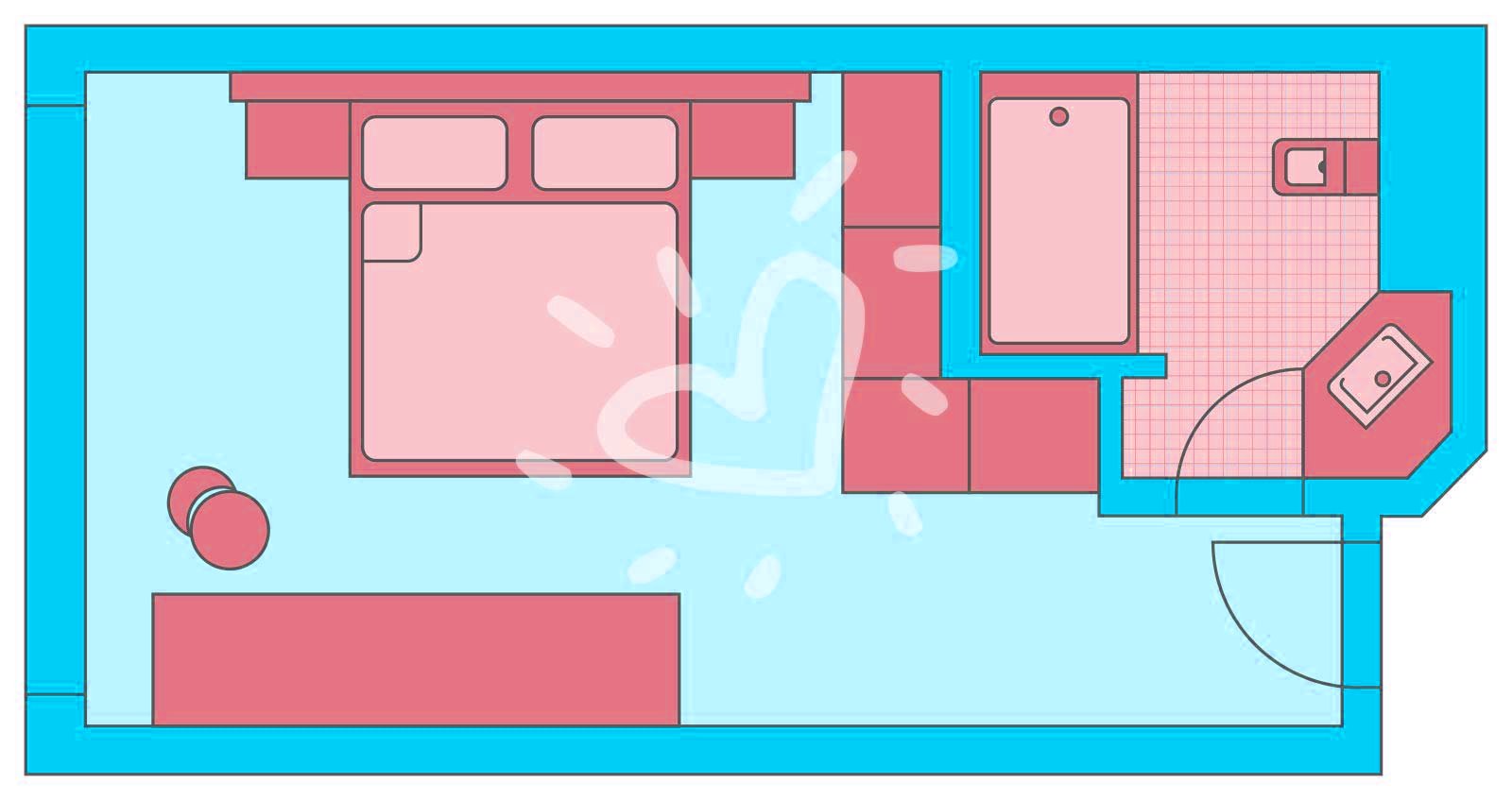 Doppelzimmer Roomhopper / Double Room Roomhopper