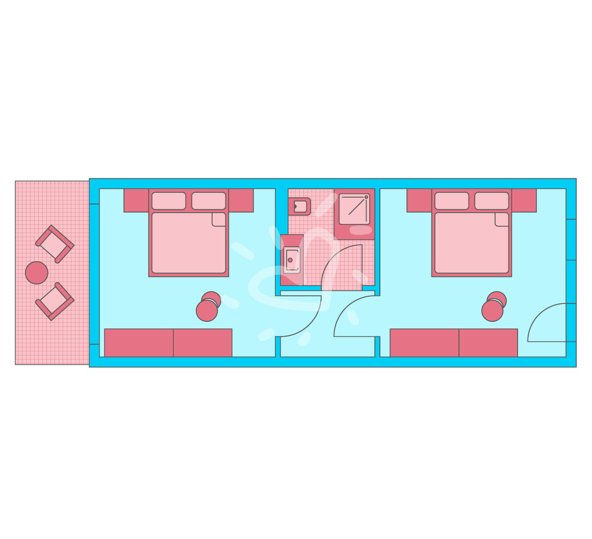 2 Bedroom Family Room