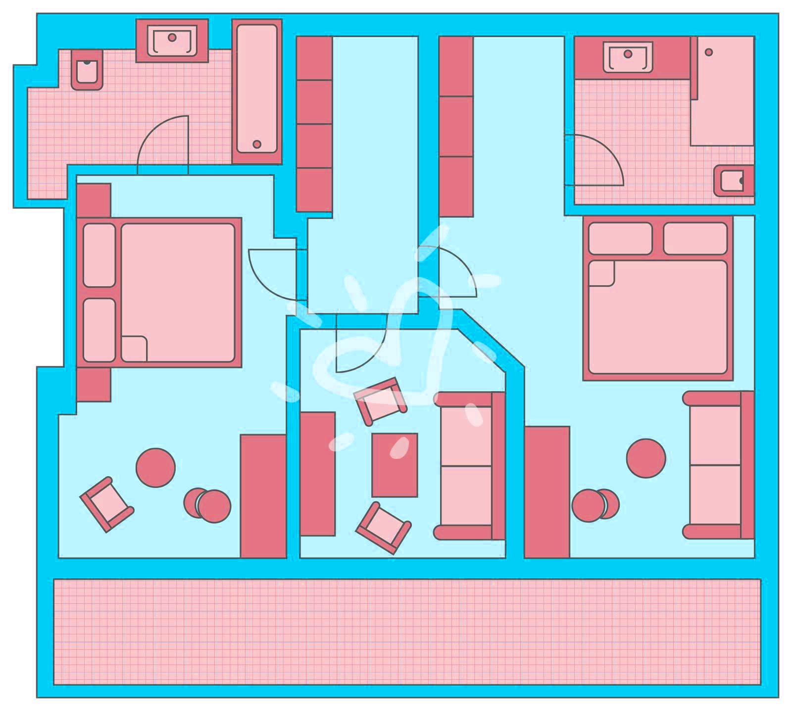 Familien-/Doppelzimmer / Family Room Comfort