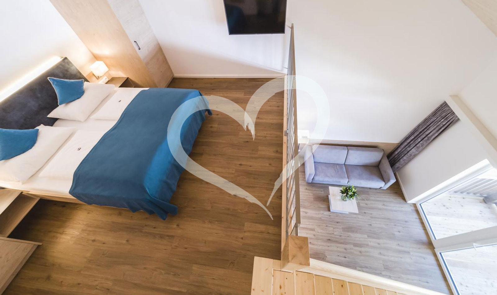 Suite mit Mansarde im Neubau
