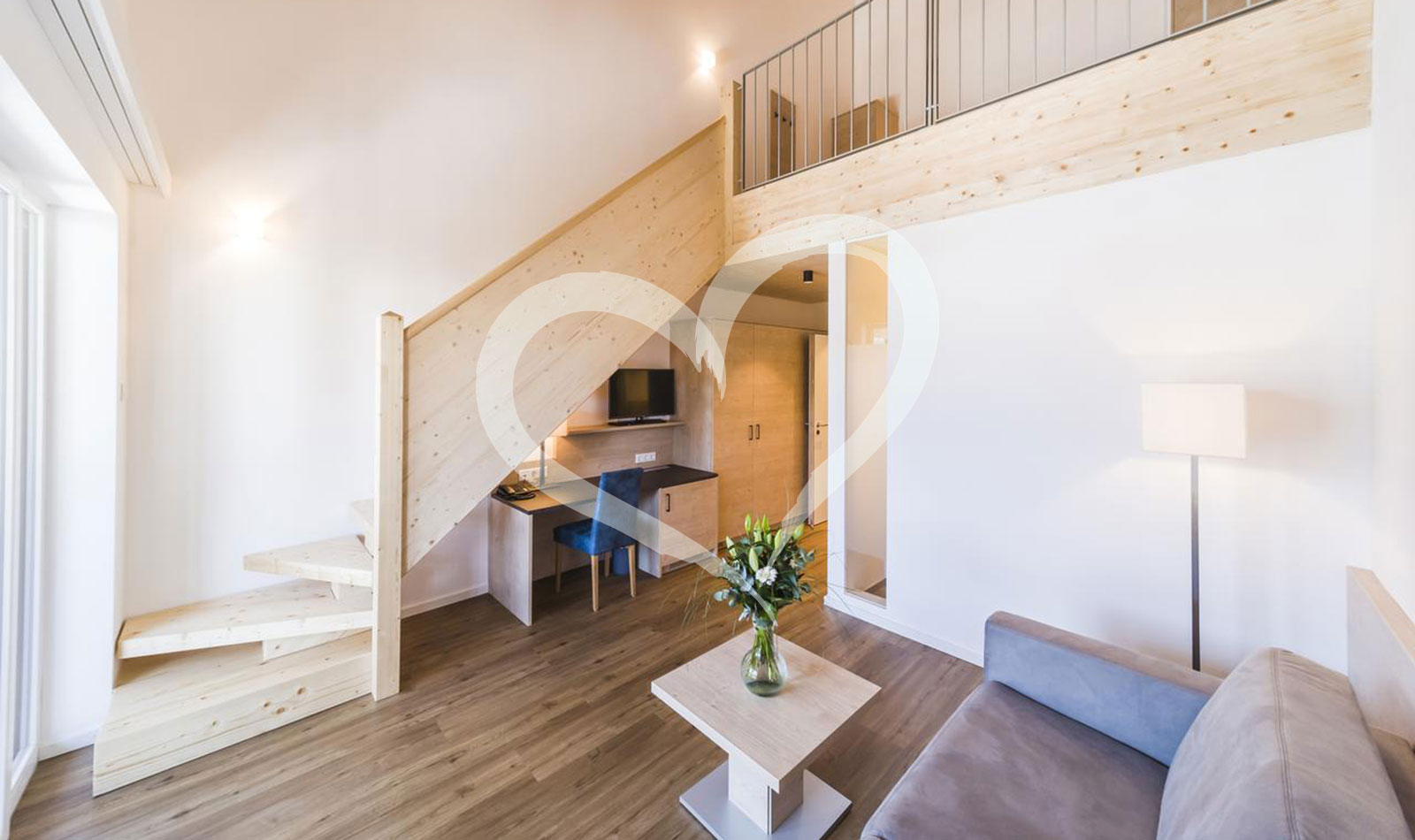 Suite mit Mansarde im Neubau