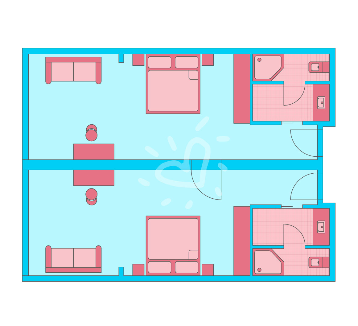 Familien-/Doppelzimmer Superior / Family Room Deluxe