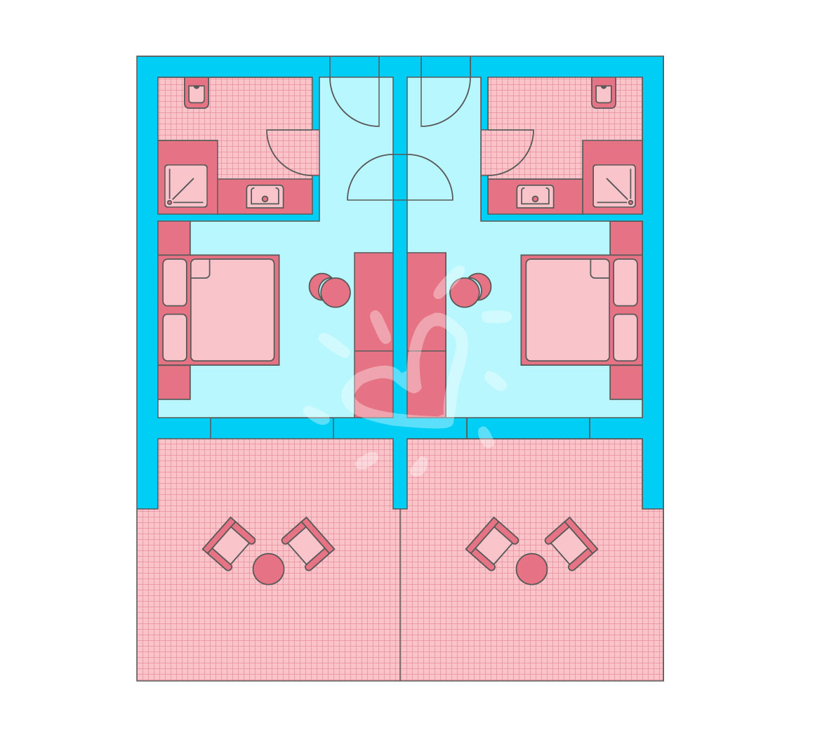 Family-/Double Room with Connecting Door