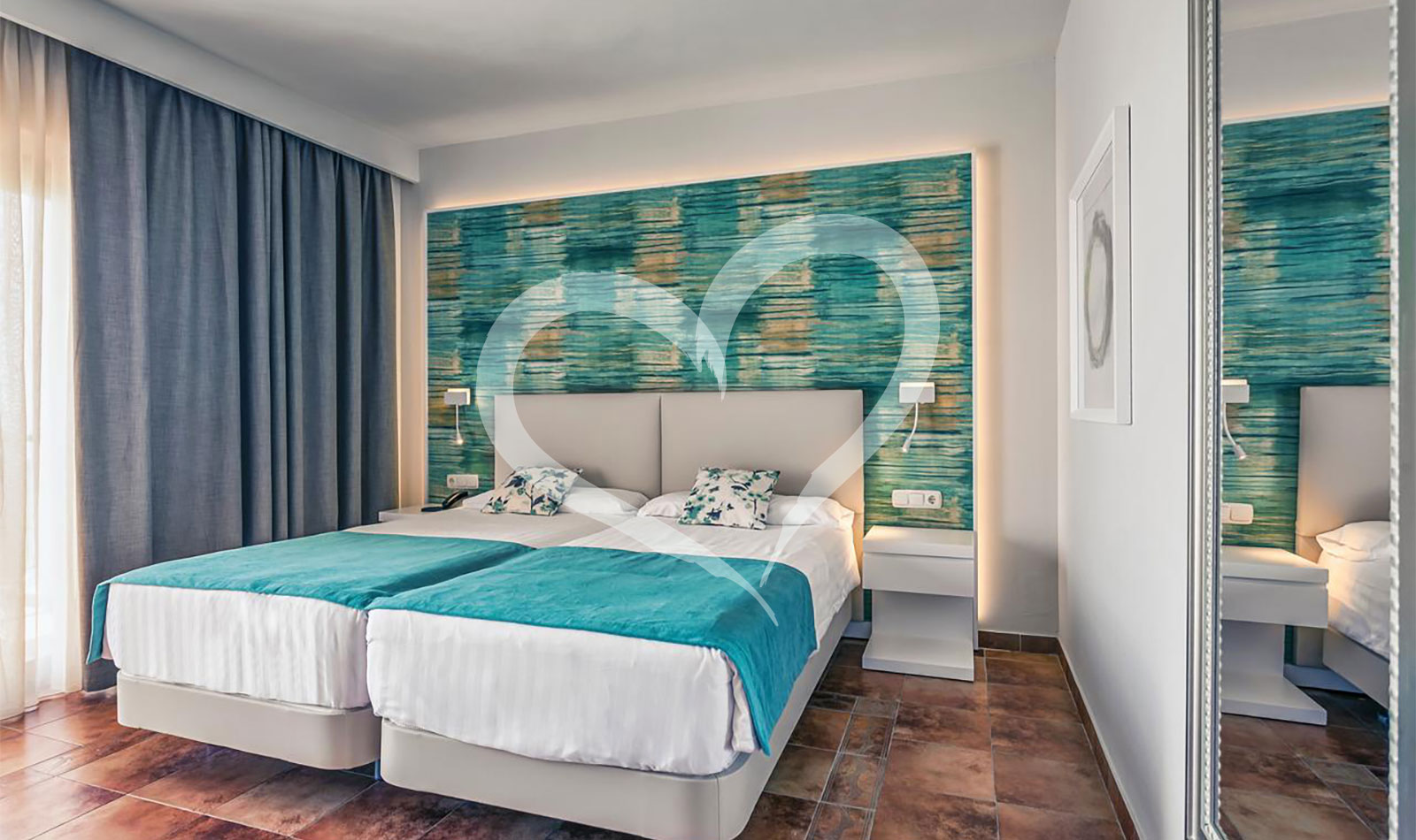 Doppelzimmer mit Dachterrasse