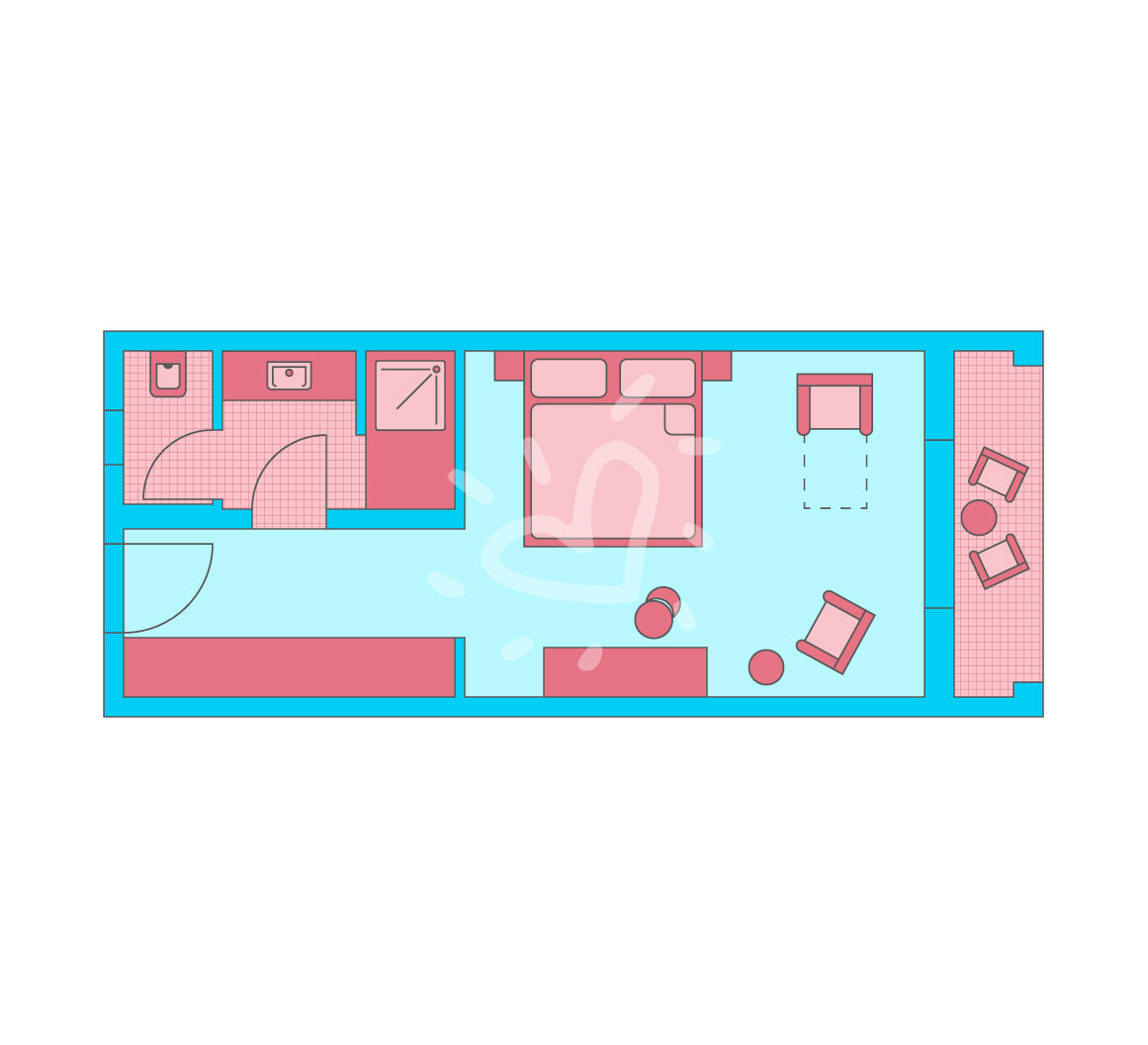 Single with Child Double Room Classic Pool View