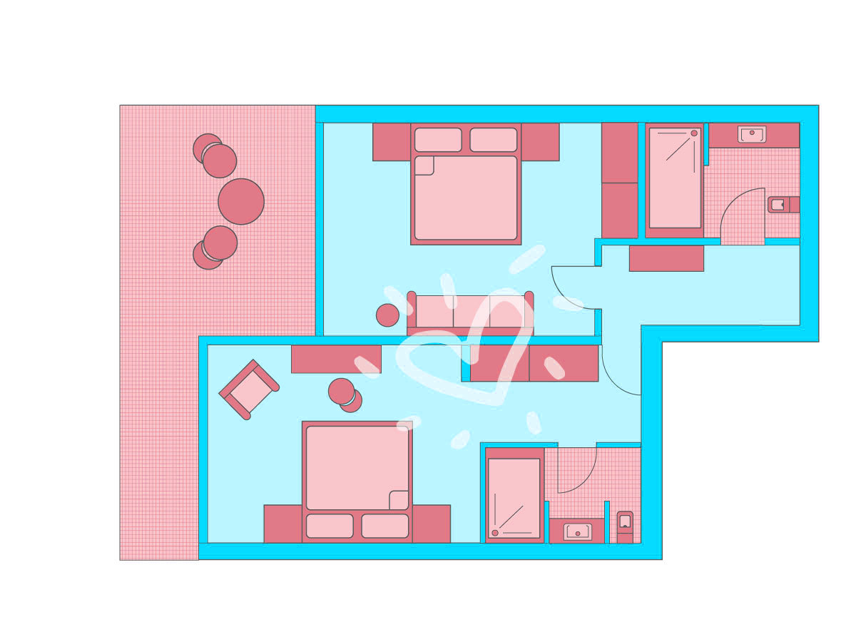 Family Room Comfort Pool View
