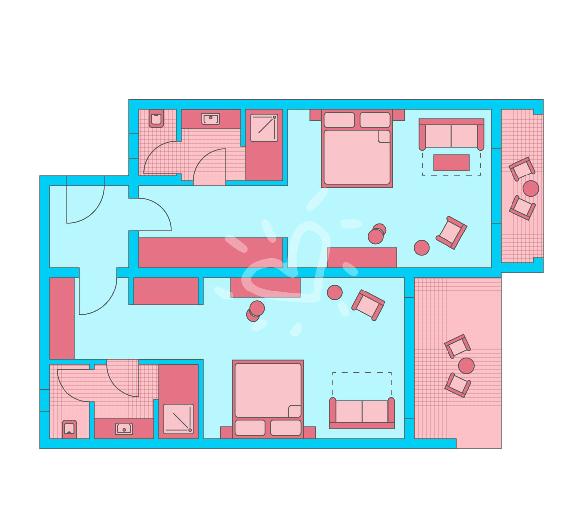 Family Double Room Deluxe Sea View Connecting Door