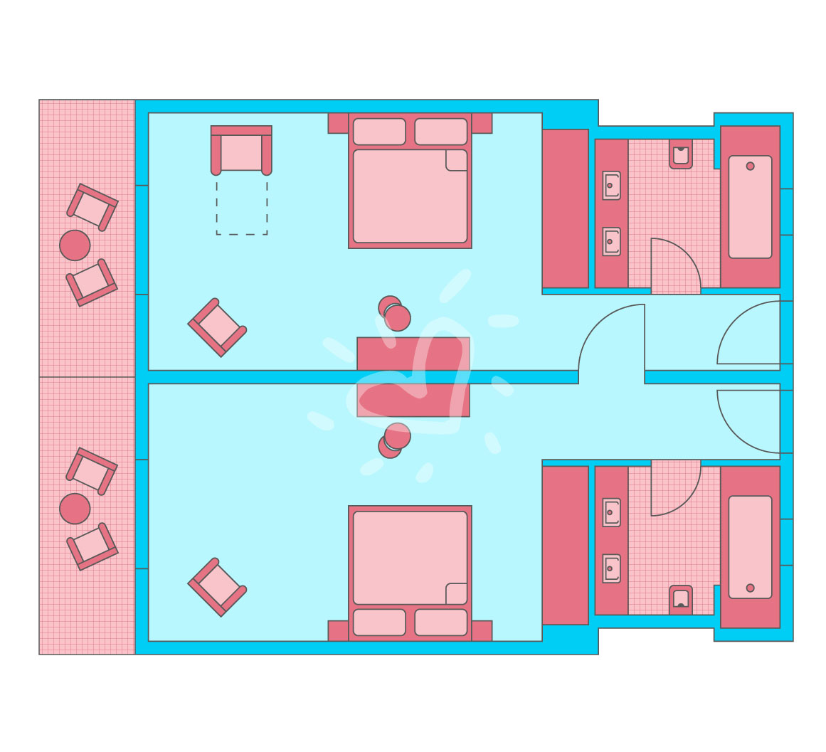 Family Double Room Superior Quintuple Use
