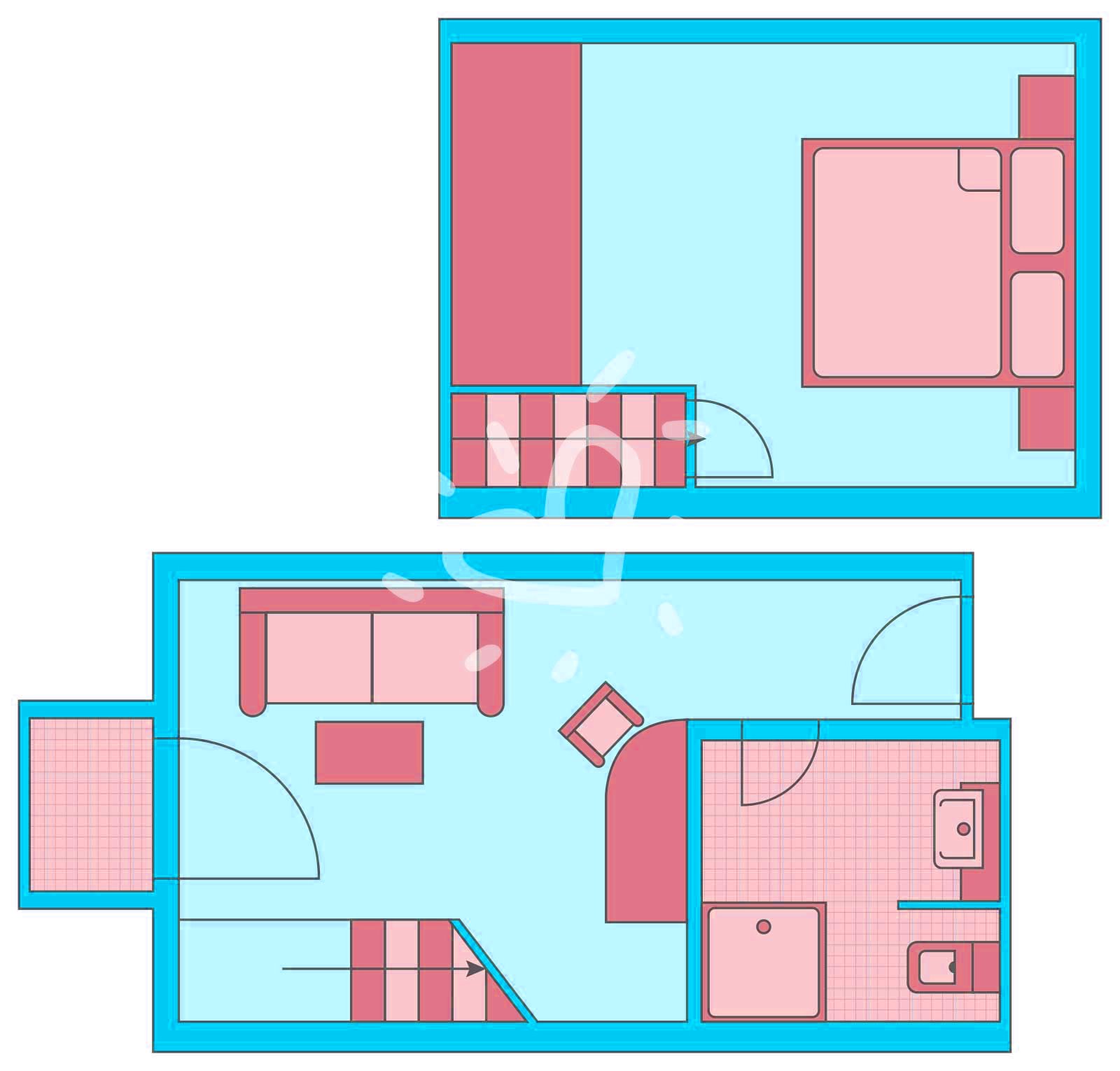 Doppel-/Gaubenzimmer / Double Room Comfort Balcony