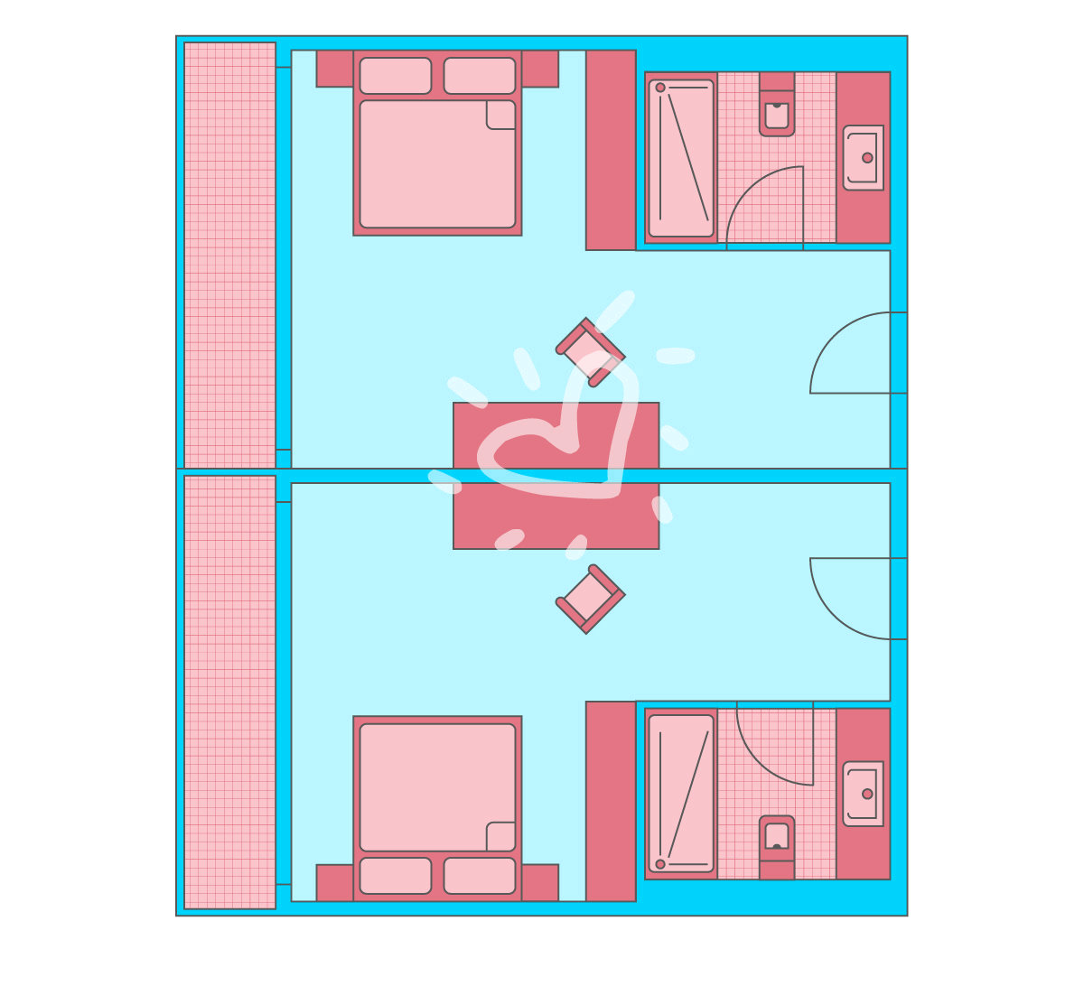 Family Double Room Superior Side by Side