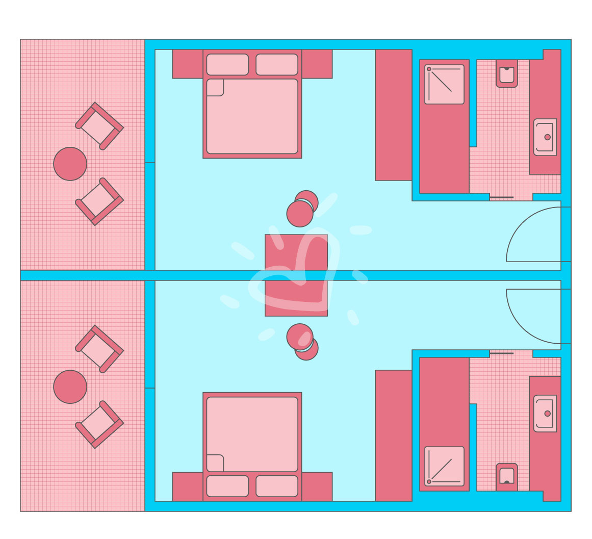 Family Double Room Superior Side by Side