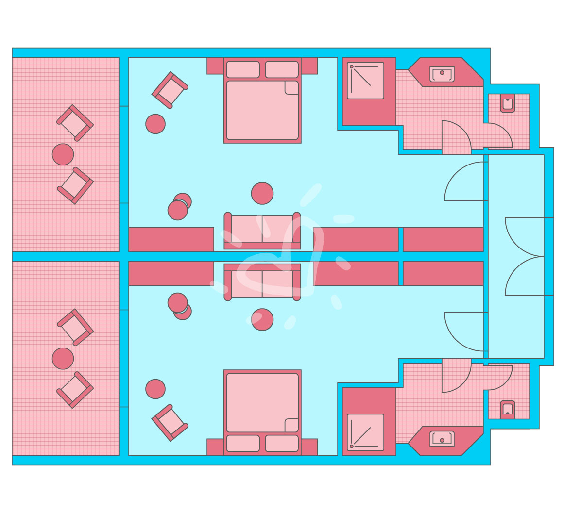Family Double Room Classic Connecting Corridor