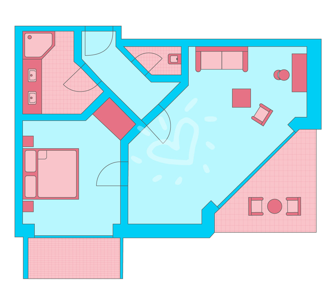Familien-Dreibettzimmer Turm (TB2)
