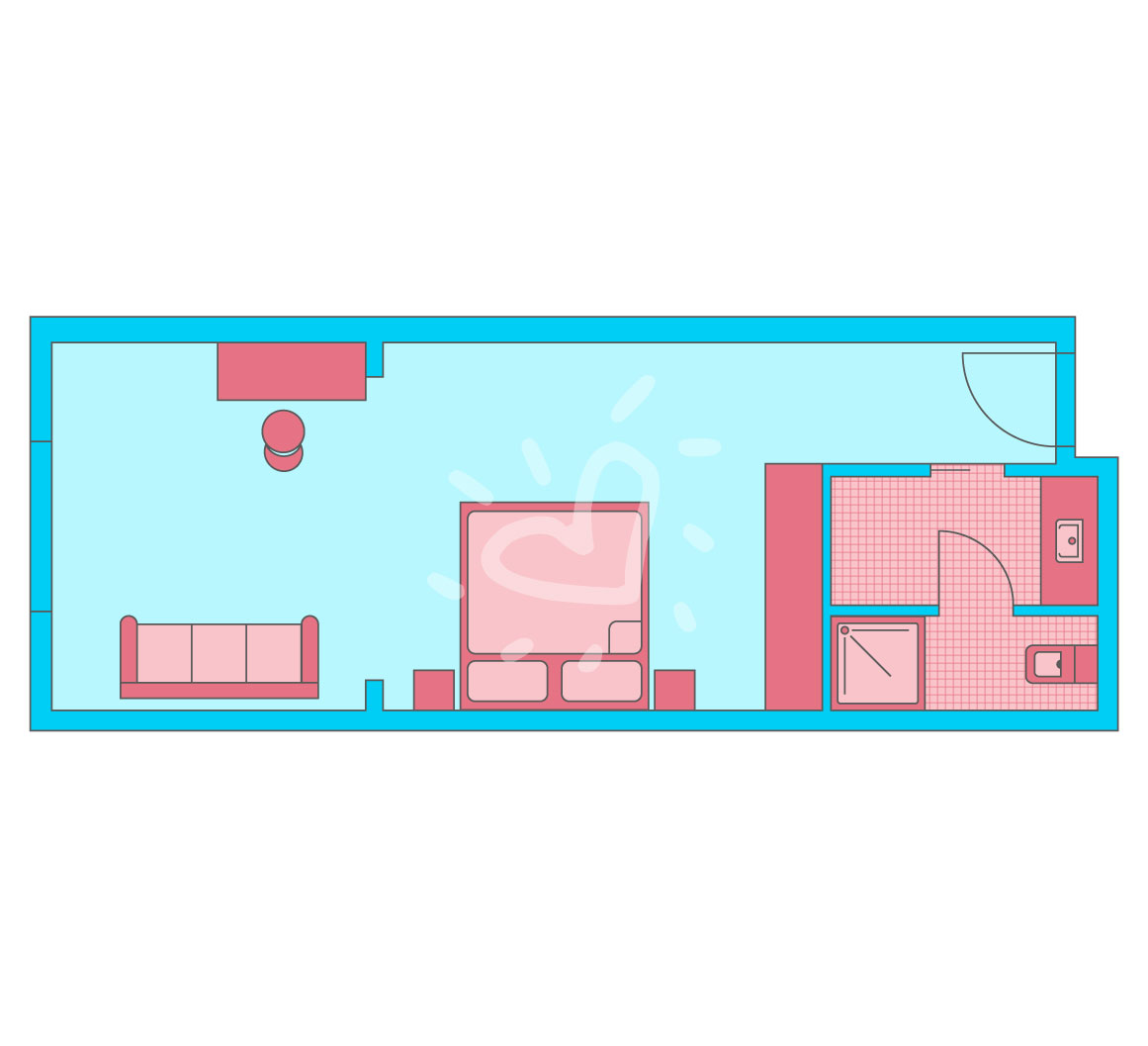 Doppelzimmer zur Alleinbenutzung