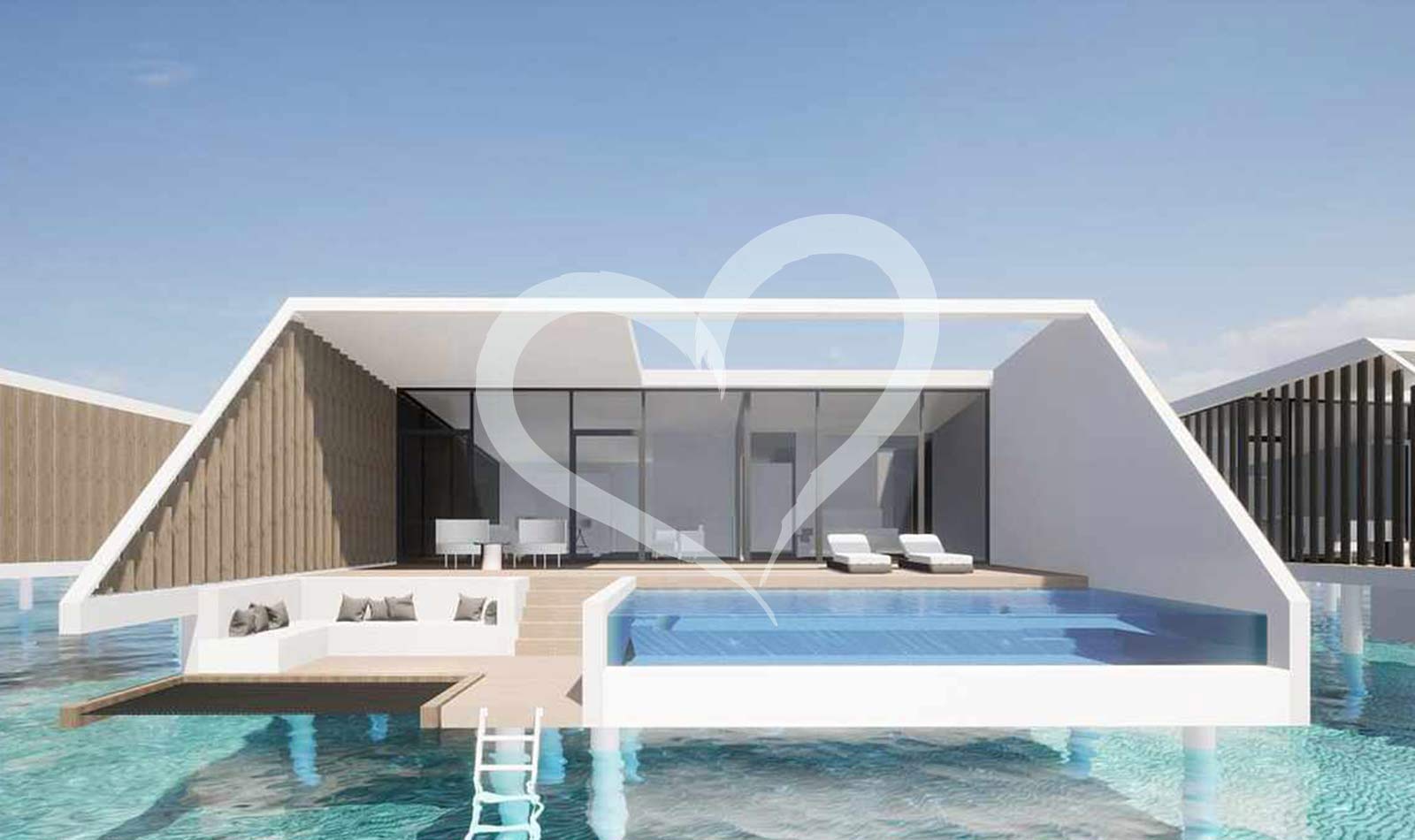 Exclusive Reef Water Villa Pool