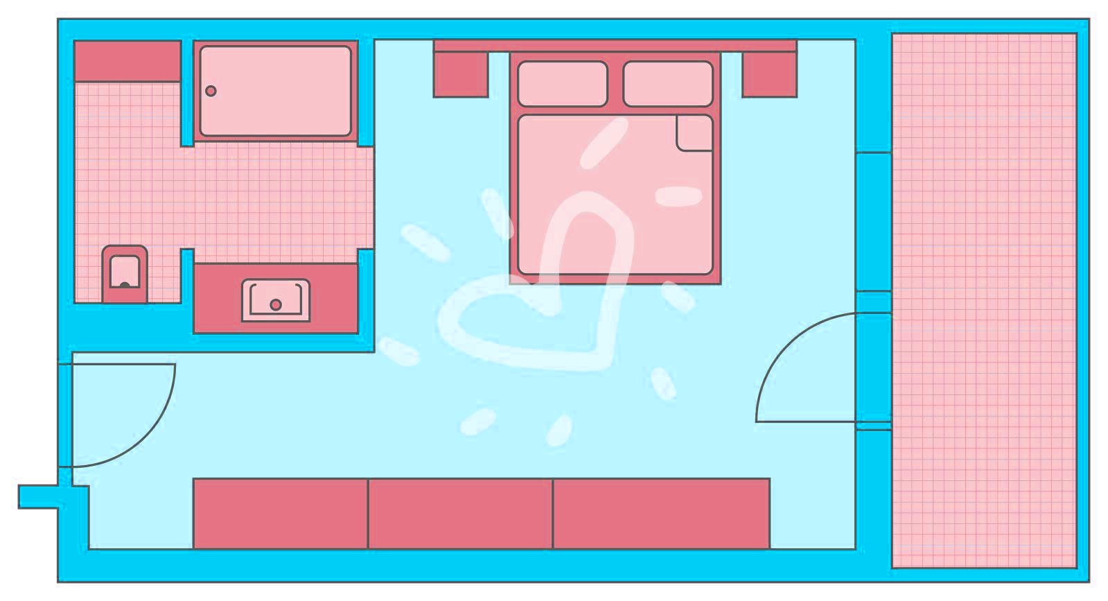 Doppelzimmer ClubOffice
