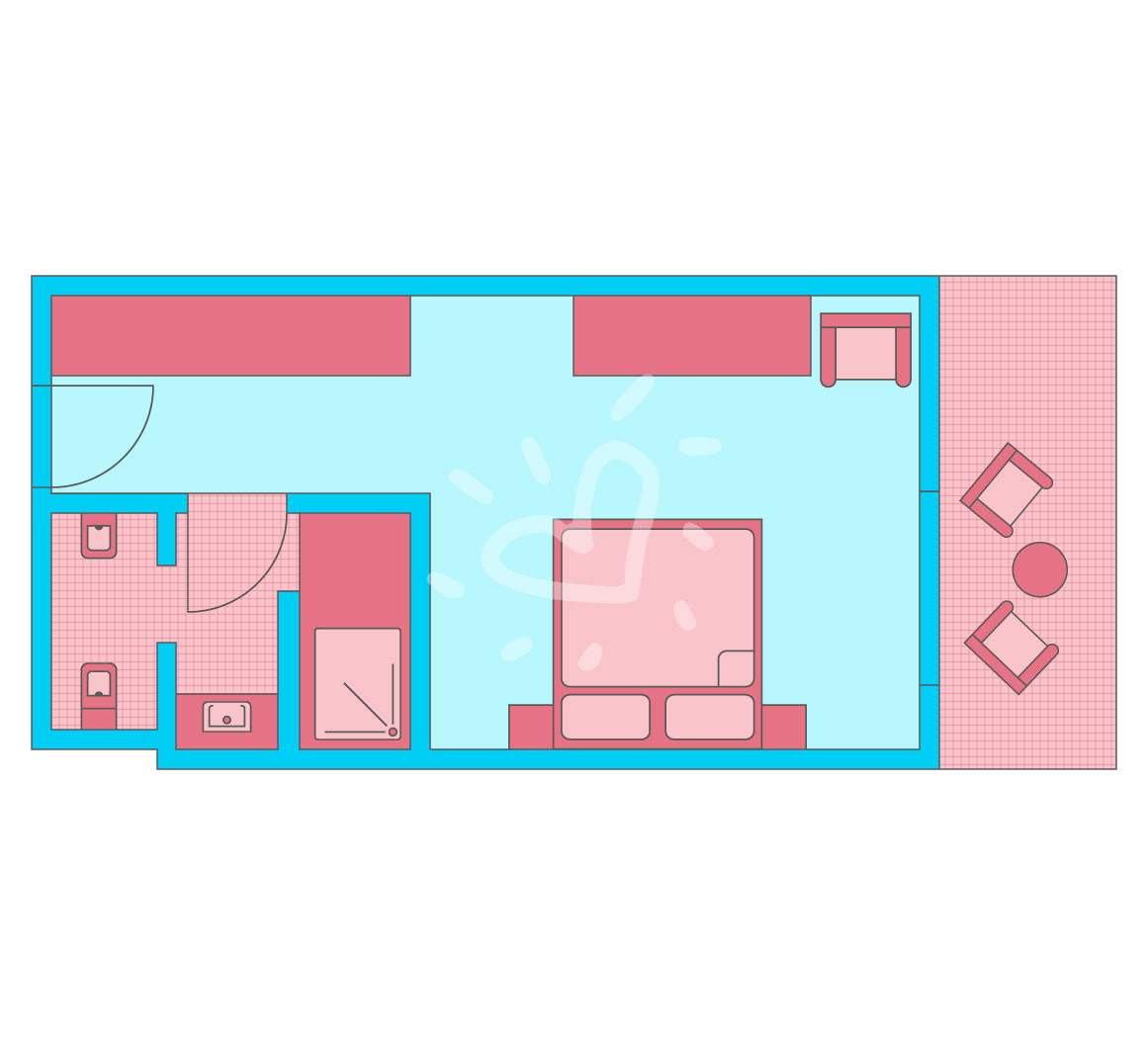 Doppelzimmer zur Alleinbenutzung