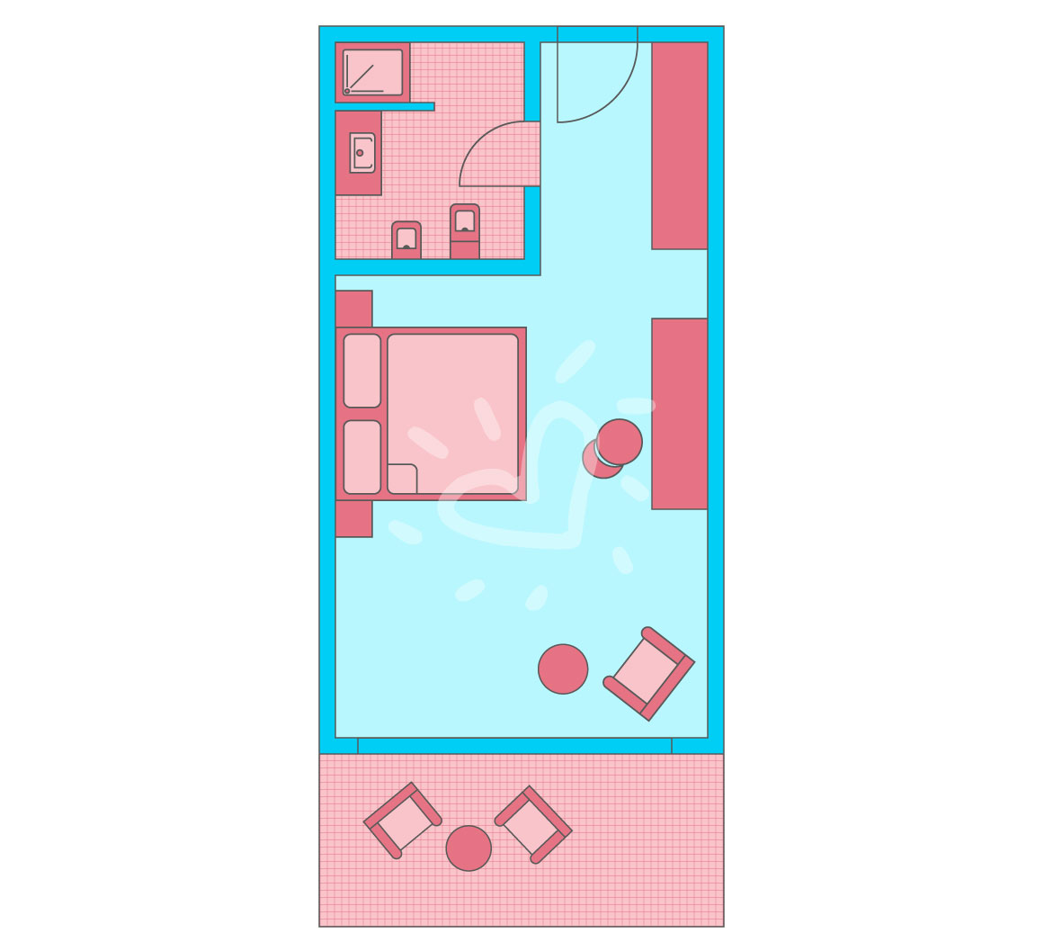 Doppelzimmer Meerblick (2022-2023 renoviert)